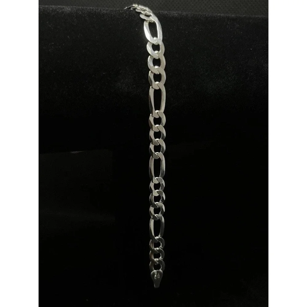 Esclava De Plata Italiana 925, 925 Silver Bracelet 8 Inch